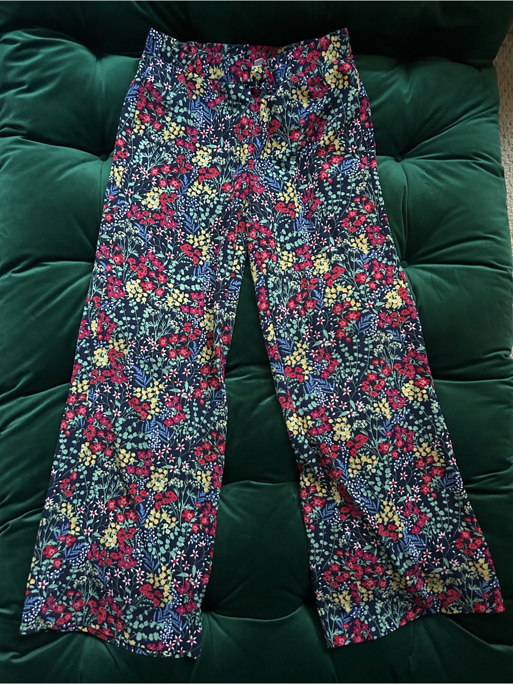Floral Wide-Leg Pants